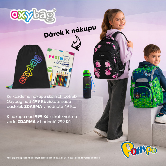 Dárek k nákupu školních potřeb Oxybag!